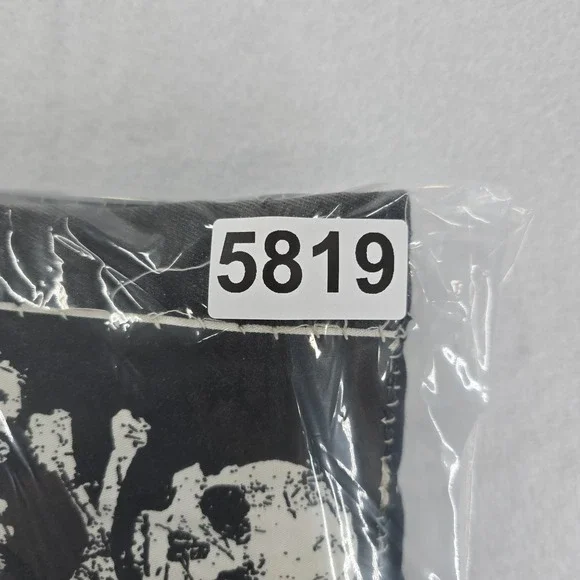 Punk Rock Vest Mens XXL Black Denim Patched Sleeveless Jacket Custom Patches - Picture 16 of 16